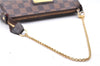 Authentic Louis Vuitton Damier Eva Accessories Pouch Hand Bag N55213 LV 3864E