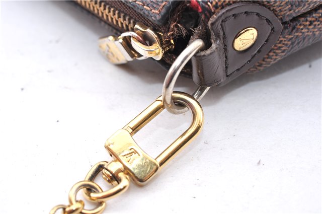 Authentic Louis Vuitton Damier Eva Accessories Pouch Hand Bag N55213 LV 3864E