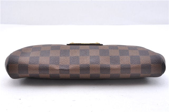 Authentic Louis Vuitton Damier Eva Accessories Pouch Hand Bag N55213 LV 3864E
