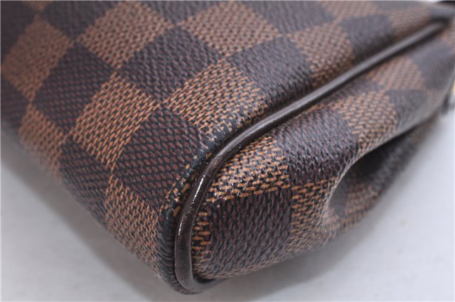 Authentic Louis Vuitton Damier Eva Accessories Pouch Hand Bag N55213 LV 3864E