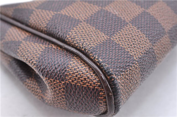 Authentic Louis Vuitton Damier Eva Accessories Pouch Hand Bag N55213 LV 3864E