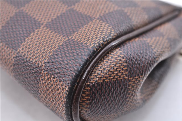 Authentic Louis Vuitton Damier Eva Accessories Pouch Hand Bag N55213 LV 3864E