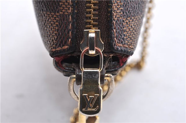 Authentic Louis Vuitton Damier Eva Accessories Pouch Hand Bag N55213 LV 3864E