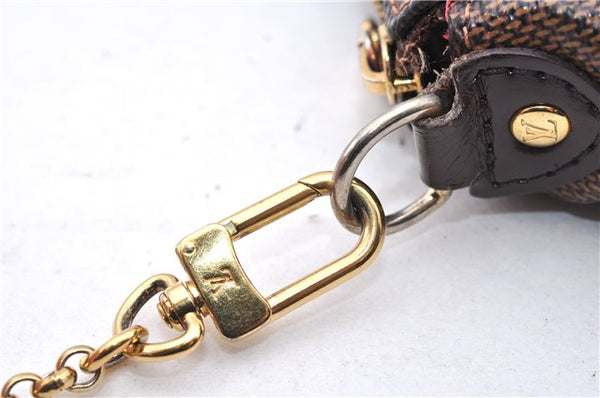 Authentic Louis Vuitton Damier Eva Accessories Pouch Hand Bag N55213 LV 3864E