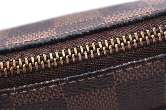Authentic Louis Vuitton Damier Eva Accessories Pouch Hand Bag N55213 LV 3864E