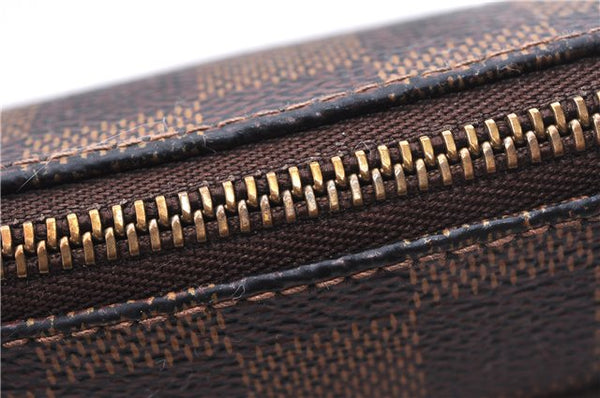 Authentic Louis Vuitton Damier Eva Accessories Pouch Hand Bag N55213 LV 3864E