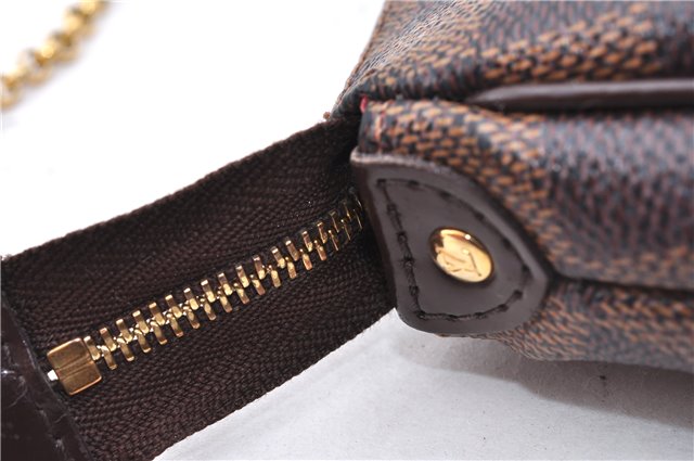 Authentic Louis Vuitton Damier Eva Accessories Pouch Hand Bag N55213 LV 3864E