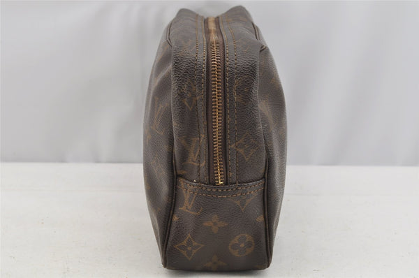 Auth Louis Vuitton Monogram Trousse Toilette 28 Clutch Hand Bag M47522 LV 3864I