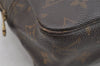 Auth Louis Vuitton Monogram Trousse Toilette 28 Clutch Hand Bag M47522 LV 3864I