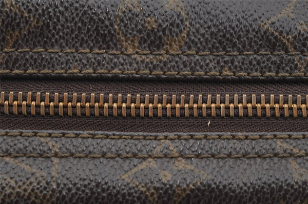 Auth Louis Vuitton Monogram Trousse Toilette 28 Clutch Hand Bag M47522 LV 3864I