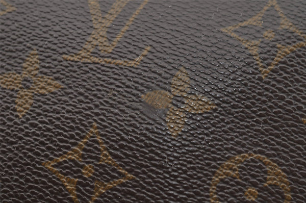 Auth Louis Vuitton Monogram Trousse Toilette 28 Clutch Hand Bag M47522 LV 3864I