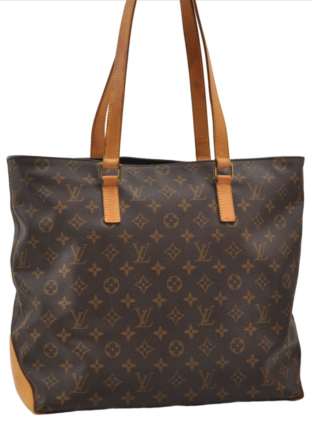 Authentic Louis Vuitton Monogram Cabas Mezzo Shoulder Tote Bag M51151 LV 3865E