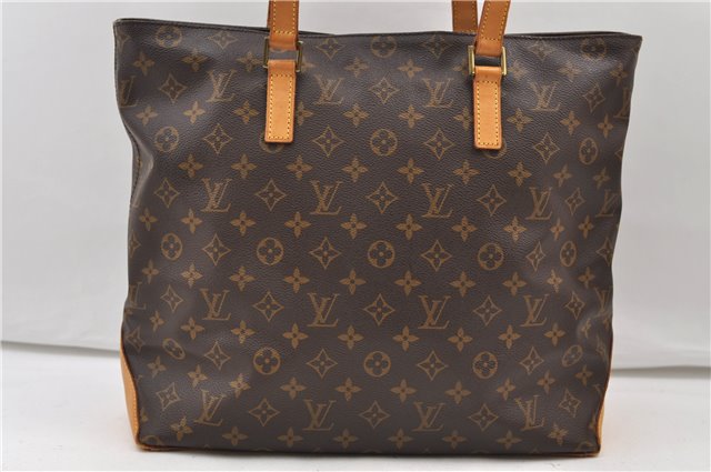 Authentic Louis Vuitton Monogram Cabas Mezzo Shoulder Tote Bag M51151 LV 3865E