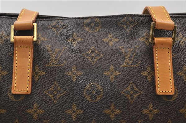 Authentic Louis Vuitton Monogram Cabas Mezzo Shoulder Tote Bag M51151 LV 3865E