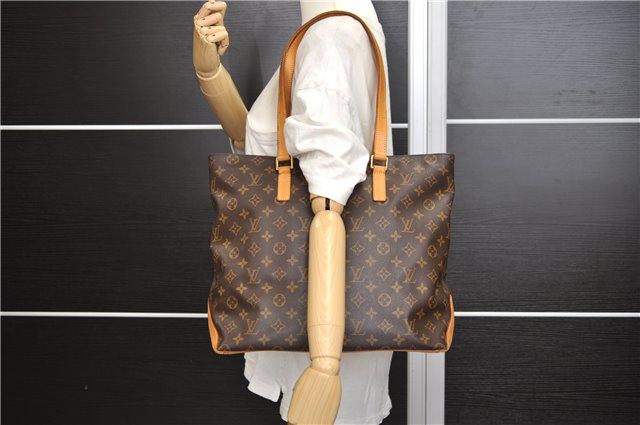 Authentic Louis Vuitton Monogram Cabas Mezzo Shoulder Tote Bag M51151 LV 3865E