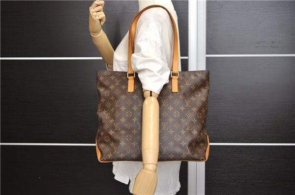 Authentic Louis Vuitton Monogram Cabas Mezzo Shoulder Tote Bag M51151 LV 3865E