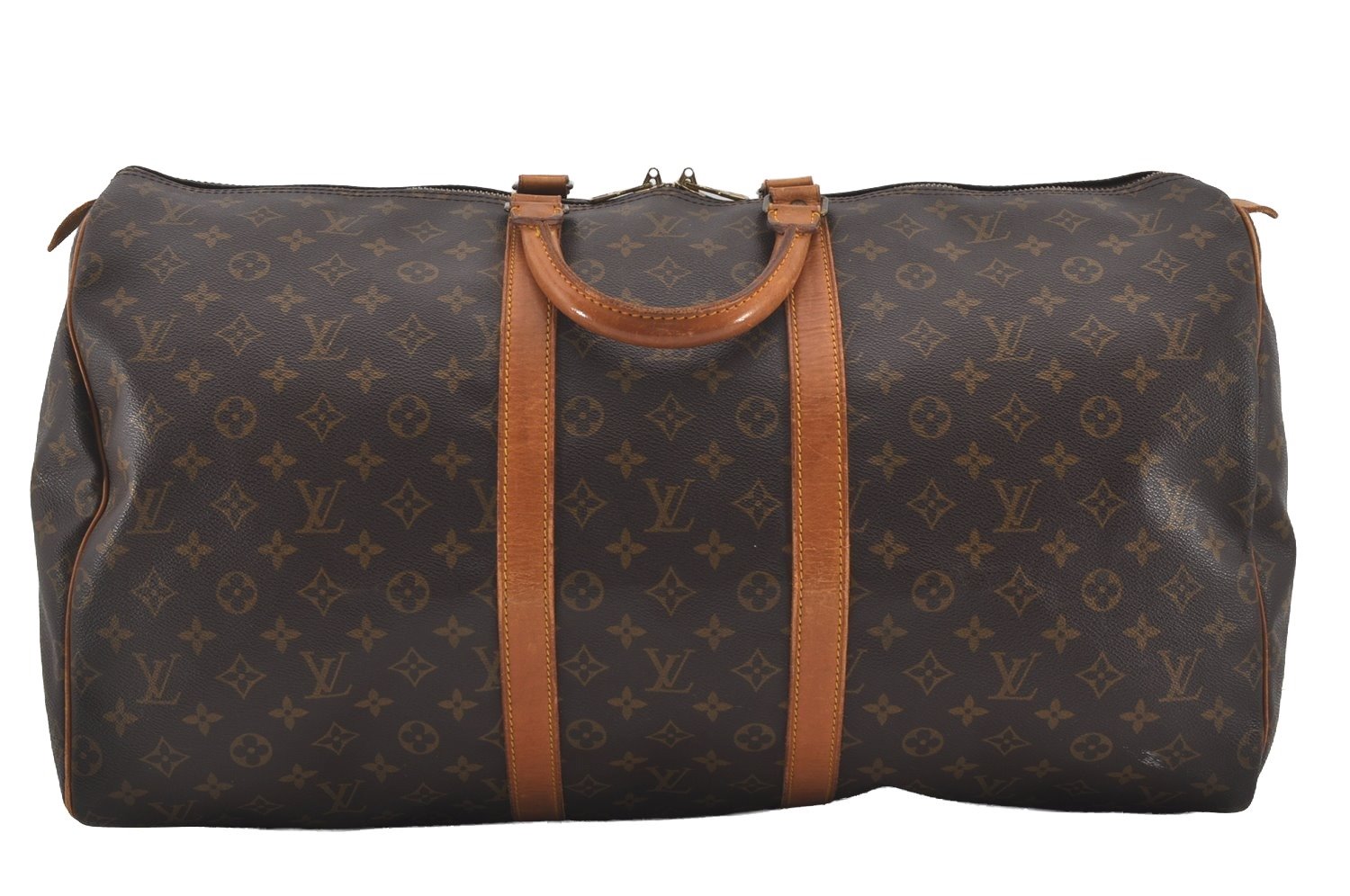 Authentic Louis Vuitton Monogram Keepall 55 Travel Boston Bag M41424 LV 3866I
