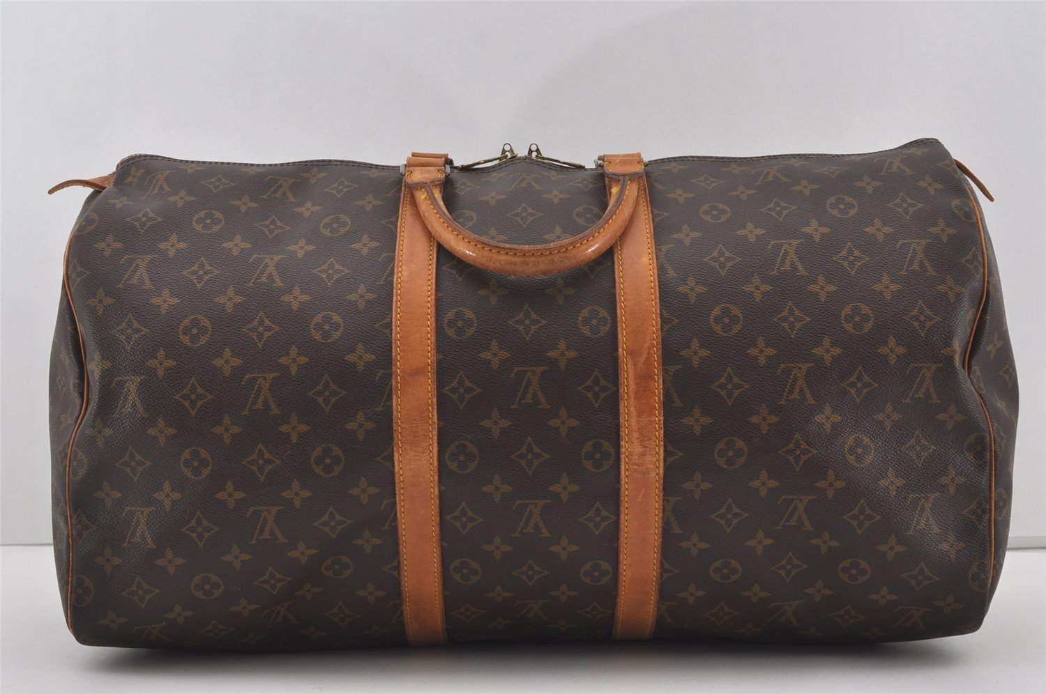 Authentic Louis Vuitton Monogram Keepall 55 Travel Boston Bag M41424 LV 3866I
