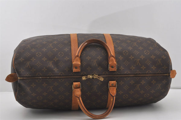 Authentic Louis Vuitton Monogram Keepall 55 Travel Boston Bag M41424 LV 3866I