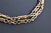 Authentic Christian Dior Vintage Gold Tone Chain Pendant Necklace CD 3867I