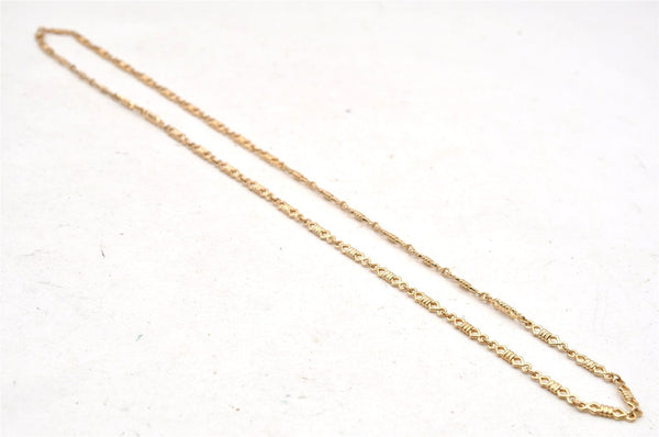 Authentic Christian Dior Vintage Gold Tone Chain Pendant Necklace CD 3867I