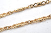 Authentic Christian Dior Vintage Gold Tone Chain Pendant Necklace CD 3867I