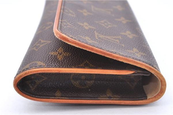 Authentic Louis Vuitton Monogram Pochette Twin GM Shoulder Bag M51852 LV 3868E