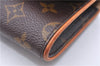Authentic Louis Vuitton Monogram Pochette Twin GM Shoulder Bag M51852 LV 3868E