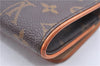 Authentic Louis Vuitton Monogram Pochette Twin GM Shoulder Bag M51852 LV 3868E