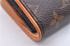 Authentic Louis Vuitton Monogram Pochette Twin GM Shoulder Bag M51852 LV 3868E