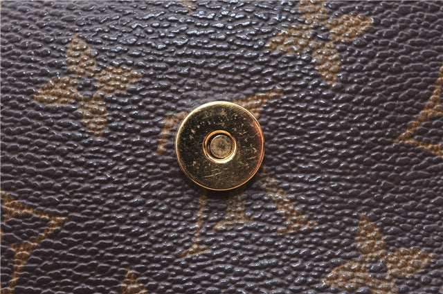 Authentic Louis Vuitton Monogram Pochette Twin GM Shoulder Bag M51852 LV 3868E