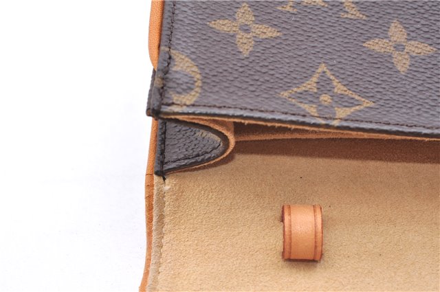 Authentic Louis Vuitton Monogram Pochette Twin GM Shoulder Bag M51852 LV 3868E