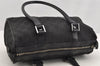 Authentic GUCCI Shoulder Hand Bag Purse GG Canvas Leather 30458 Black 3868I