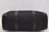 Authentic GUCCI Shoulder Hand Bag Purse GG Canvas Leather 30458 Black 3868I