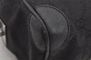 Authentic GUCCI Shoulder Hand Bag Purse GG Canvas Leather 30458 Black 3868I