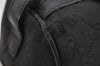 Authentic GUCCI Shoulder Hand Bag Purse GG Canvas Leather 30458 Black 3868I