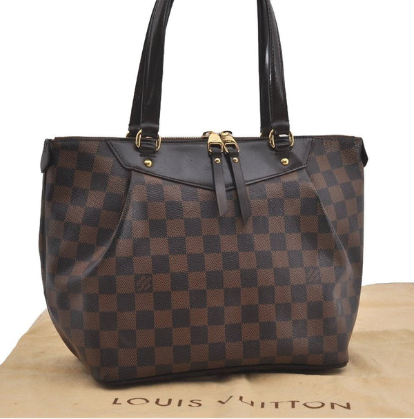 Authentic Louis Vuitton Damier Westminster PM Shoulder Hand Bag N41102 LV 3869I