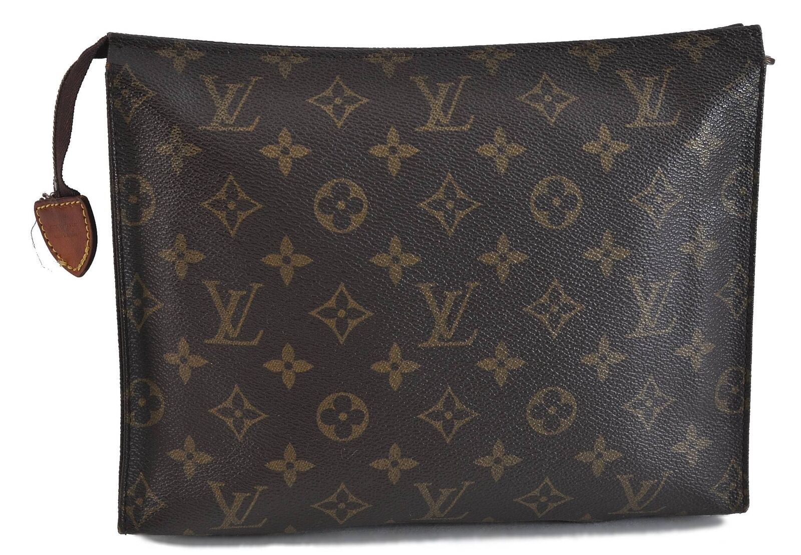 Auth Louis Vuitton Monogram Poche Toilette 26 Cosmetics Pouch M47542 LV 3872C