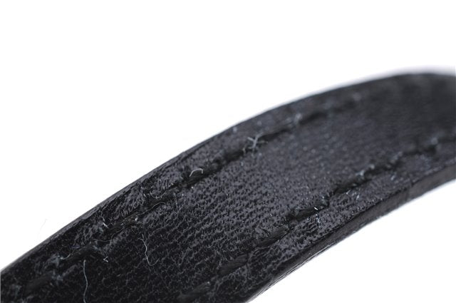 Authentic GUCCI Vintage Hand Pouch Purse GG Canvas Leather Black 3876E