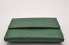 Auth Louis Vuitton Epi Porte Monnaie Billets Cartes Credit Wallet Green LV 3876I