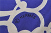 Authentic HERMES Maxi Twilly Scarf "MORS ET TRESSE" Silk Blue Purple 3877E