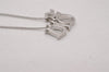 Authentic Christian Dior Vintage Silver Tone Chain Necklace CD 3877I