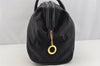 Authentic CELINE Vintage Shoulder Hand Tote Bag Nylon Leather Black 3878I