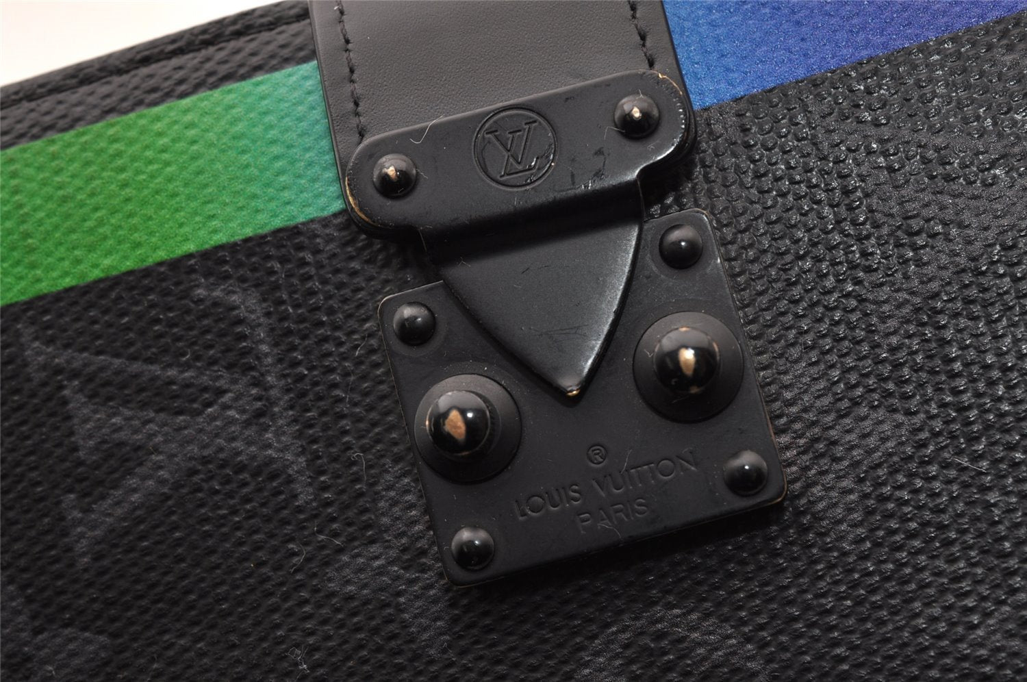 Louis Vuitton Monogram Eclipse Porte Documents Frank GM Documents Case LV 3879I