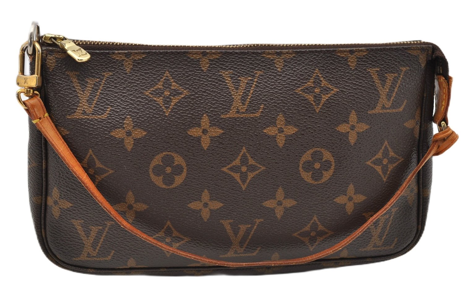 Authentic Louis Vuitton Monogram Pochette Accessoires Pouch M51980 LV 3880F