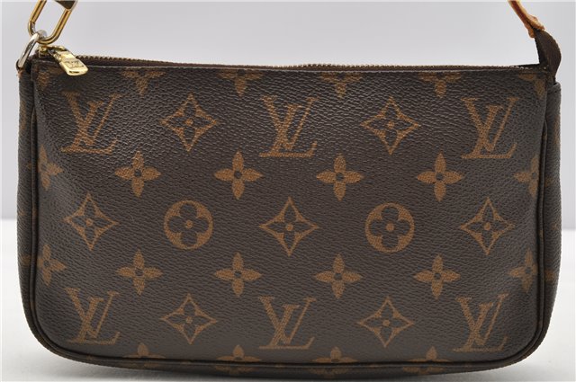Authentic Louis Vuitton Monogram Pochette Accessoires Pouch M51980 LV 3880F