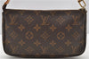 Authentic Louis Vuitton Monogram Pochette Accessoires Pouch M51980 LV 3880F