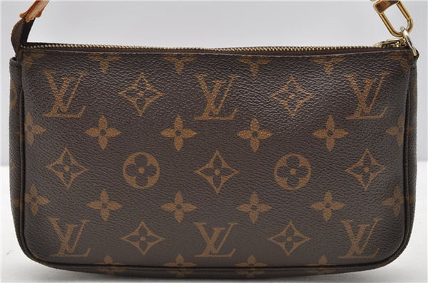 Authentic Louis Vuitton Monogram Pochette Accessoires Pouch M51980 LV 3880F