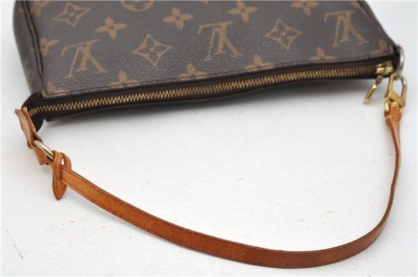 Authentic Louis Vuitton Monogram Pochette Accessoires Pouch M51980 LV 3880F