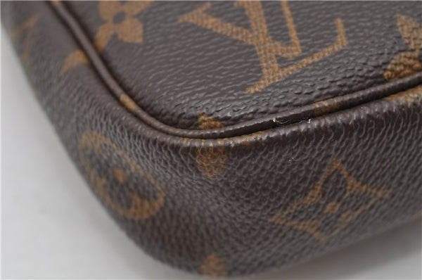Authentic Louis Vuitton Monogram Pochette Accessoires Pouch M51980 LV 3880F
